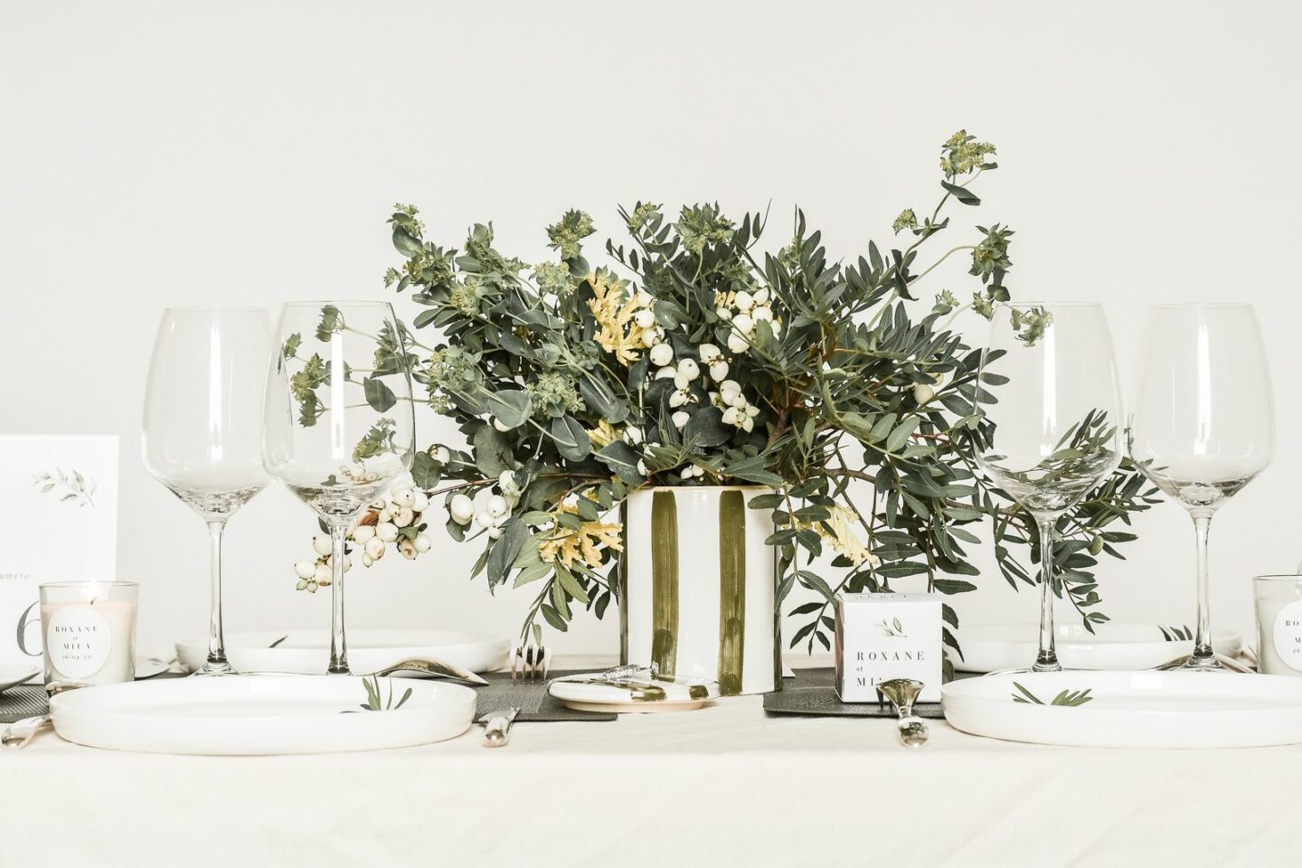ALBE Editions - Décoration : Une table de mariage végétale et estivale
