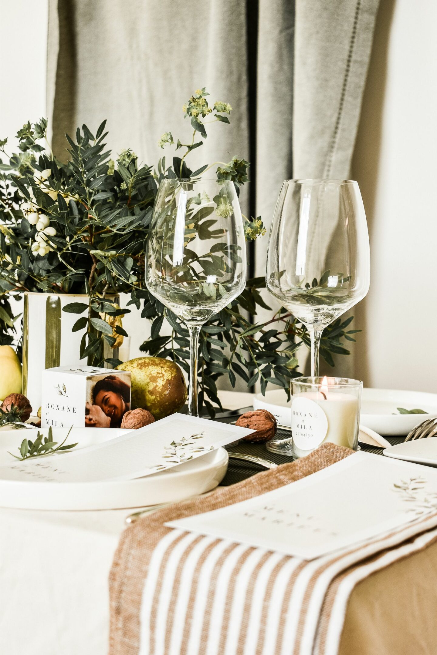 ALBE Editions - Décoration : Une table de mariage végétale et estivale