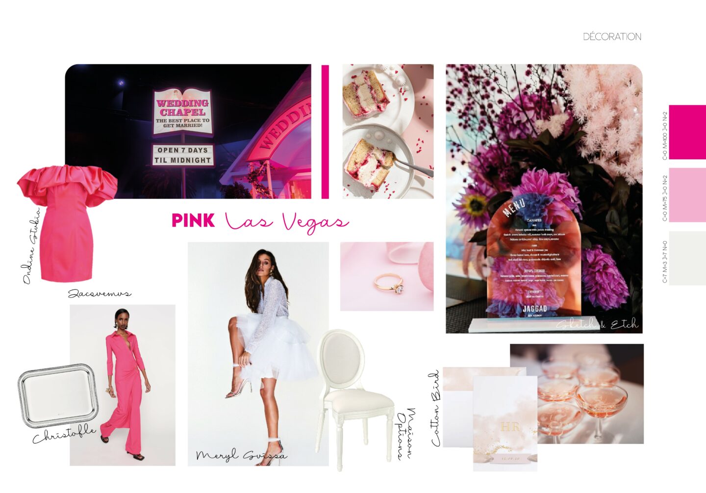 Albe Editions - Blog mariage - Wedding  - romantique - rose barbie - inspiration - moodboard