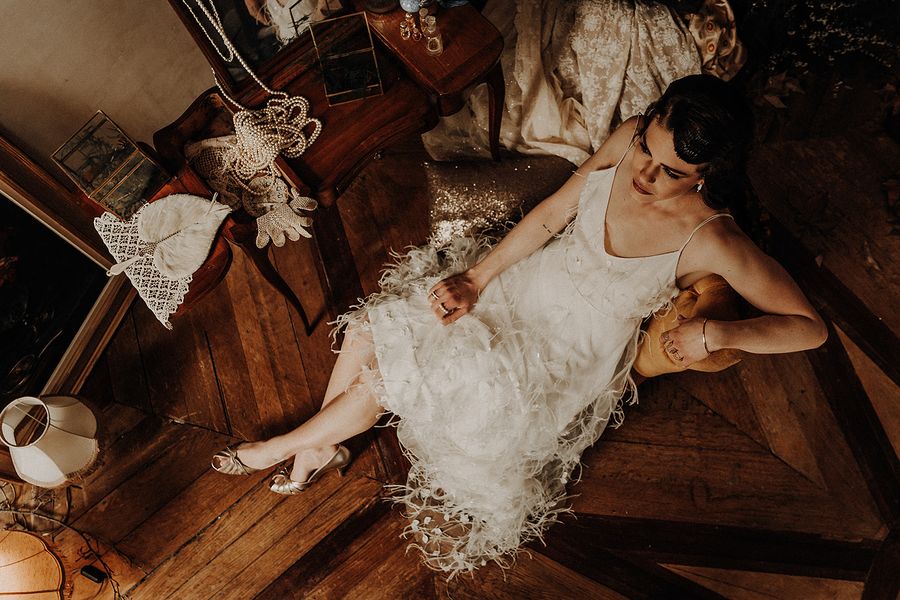 20 robes de mariée à plumes - Albe Editions - ORGANISER SON MARIAGE