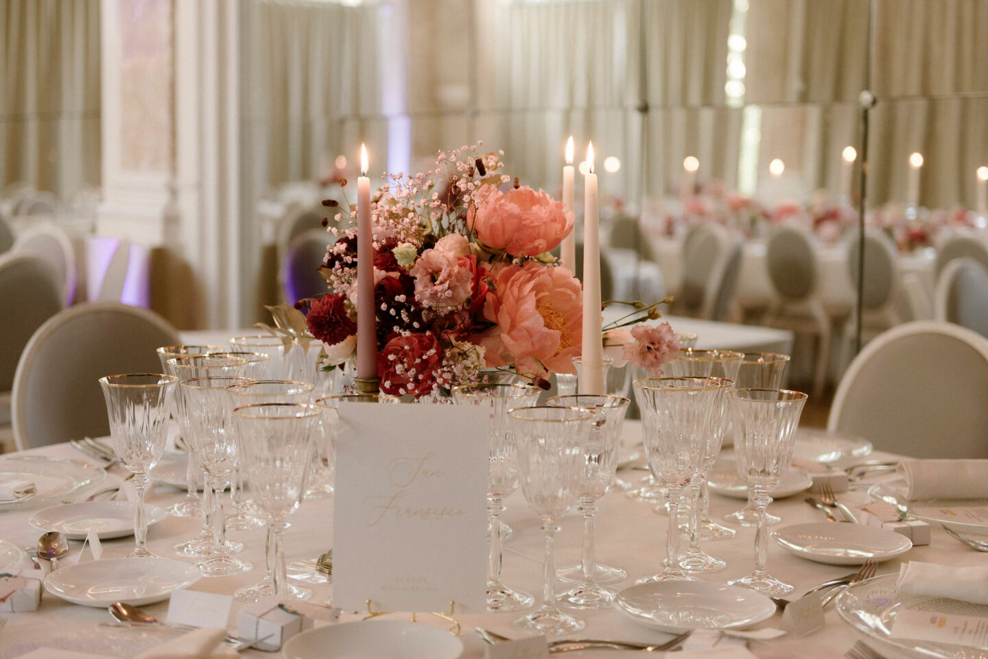 table mariage décoration