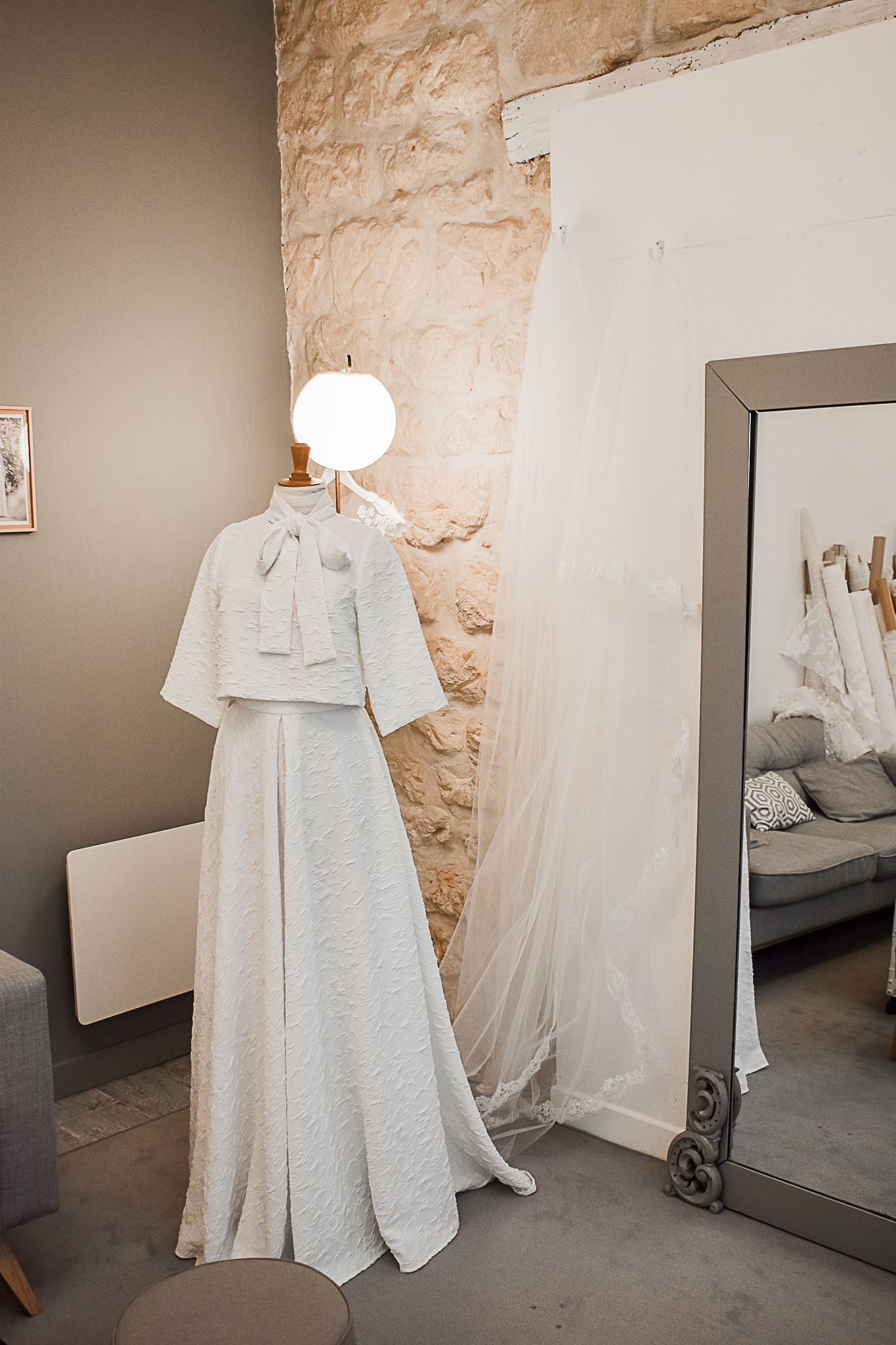 Une robe de mariée du créateur Gilles Zimmer