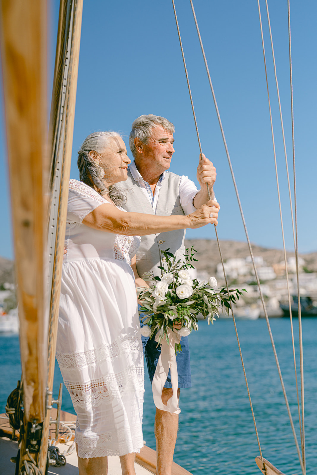 Inspiration : Un renouvellement de vœux de mariage en Grèce