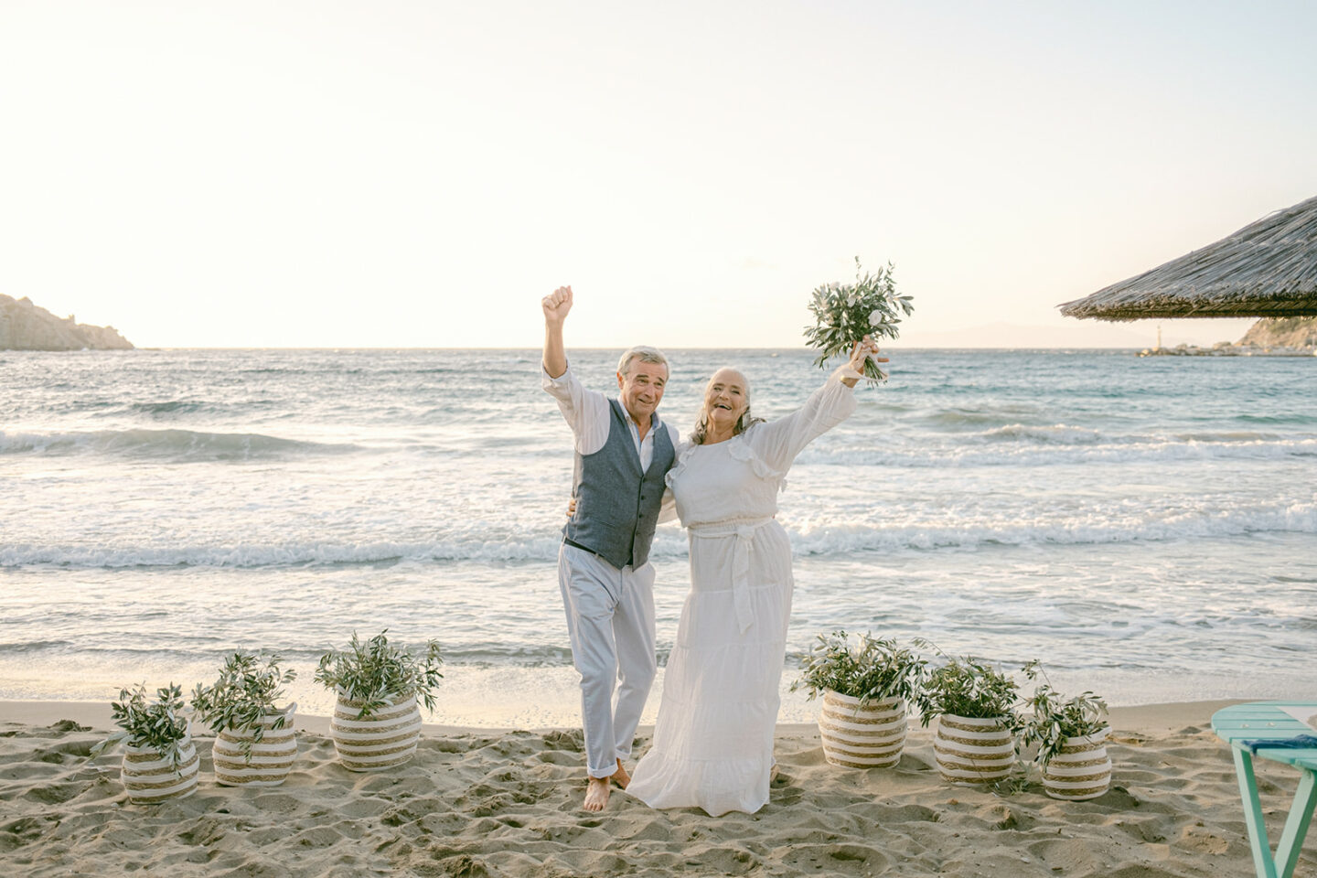 Inspiration : Un renouvellement de vœux de mariage en Grèce