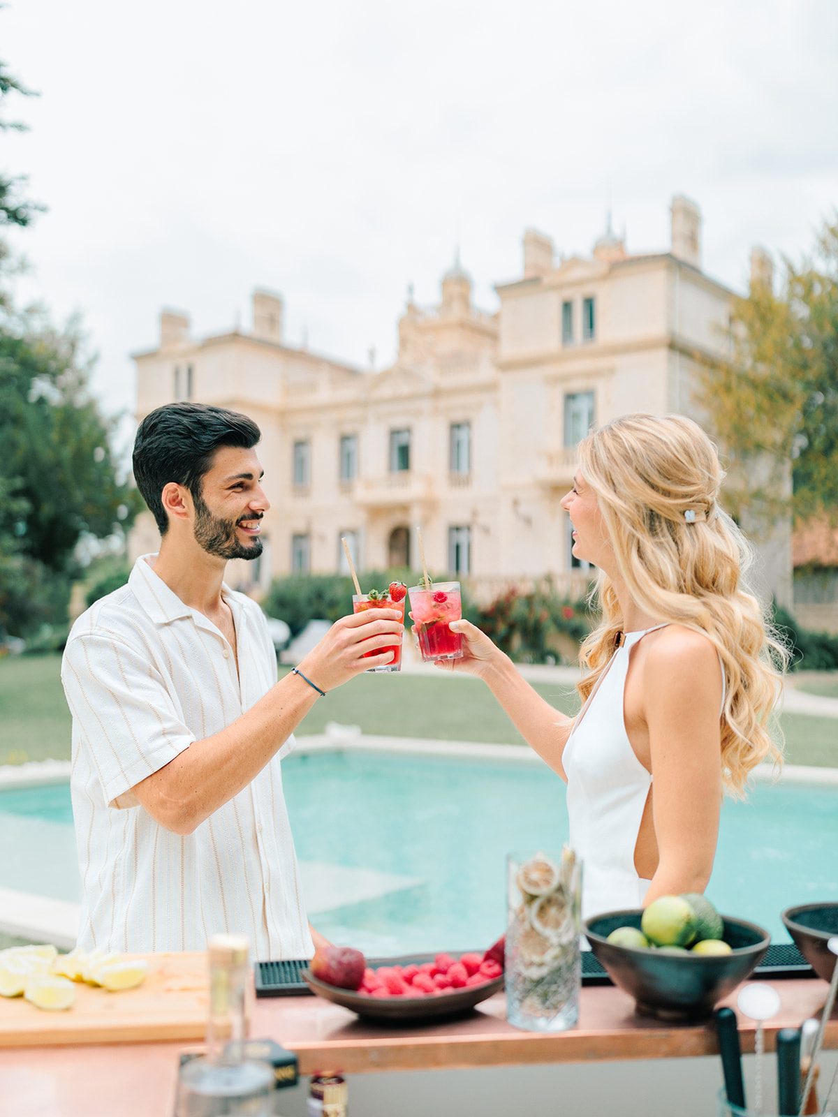 Inspiration : Something Blue in Provence - Un mariage au Château des 3 Fontaines