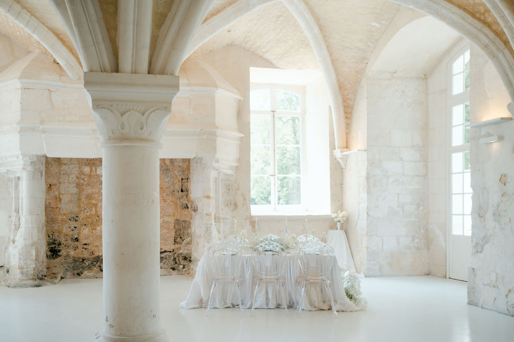 Inspiration : Blanc de Blancs - Mariage Abbaye du Valasse