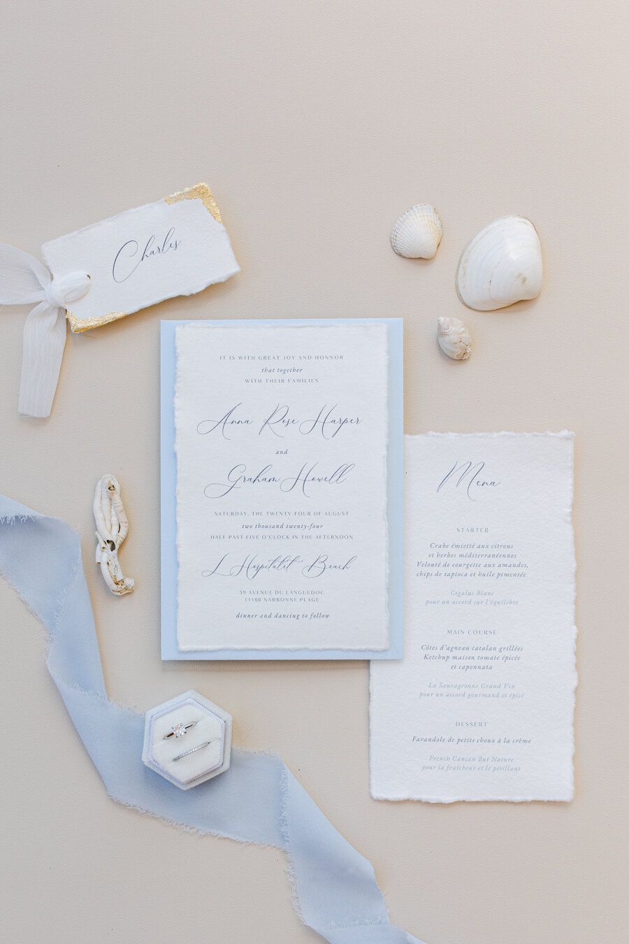 Inspiration : Un mariage simple et élégant à l'Hospitalet Beach