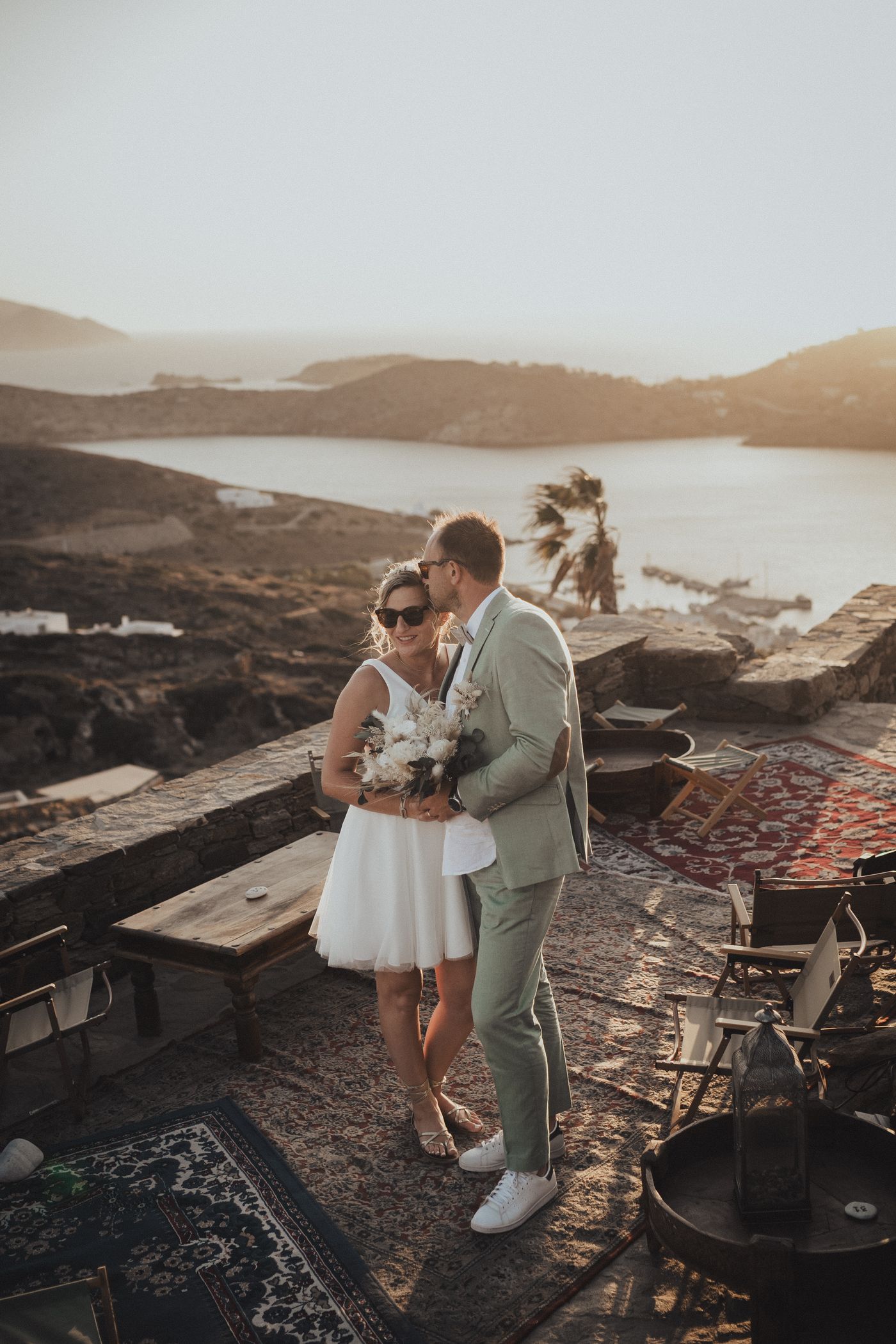 Aurélie & David : Un mariage à l'Alma Sunset Bar en Grèce