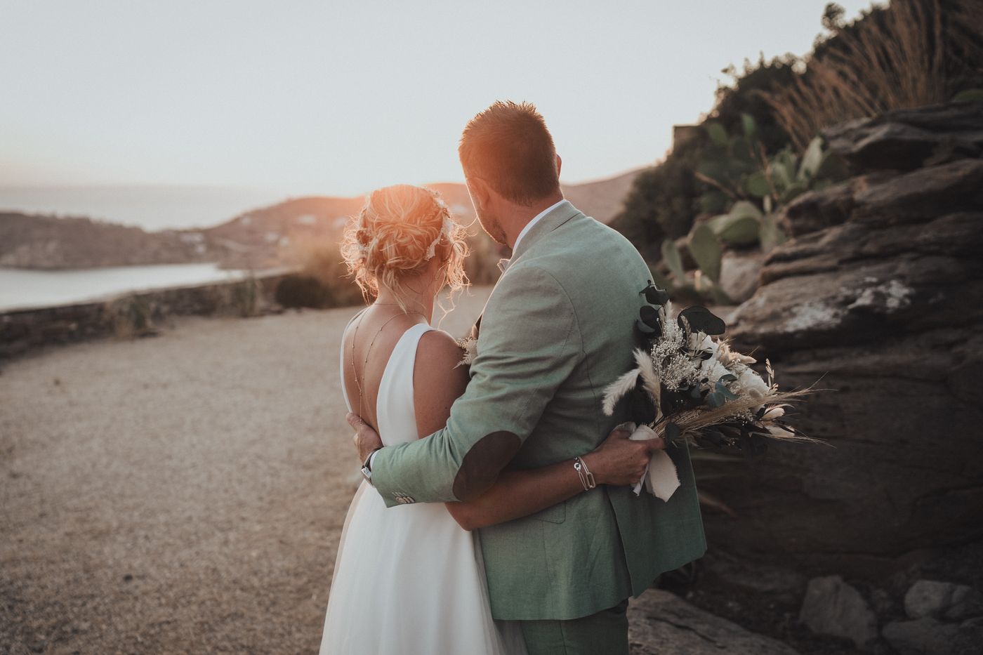 Aurélie & David : Un mariage à l'Alma Sunset Bar en Grèce