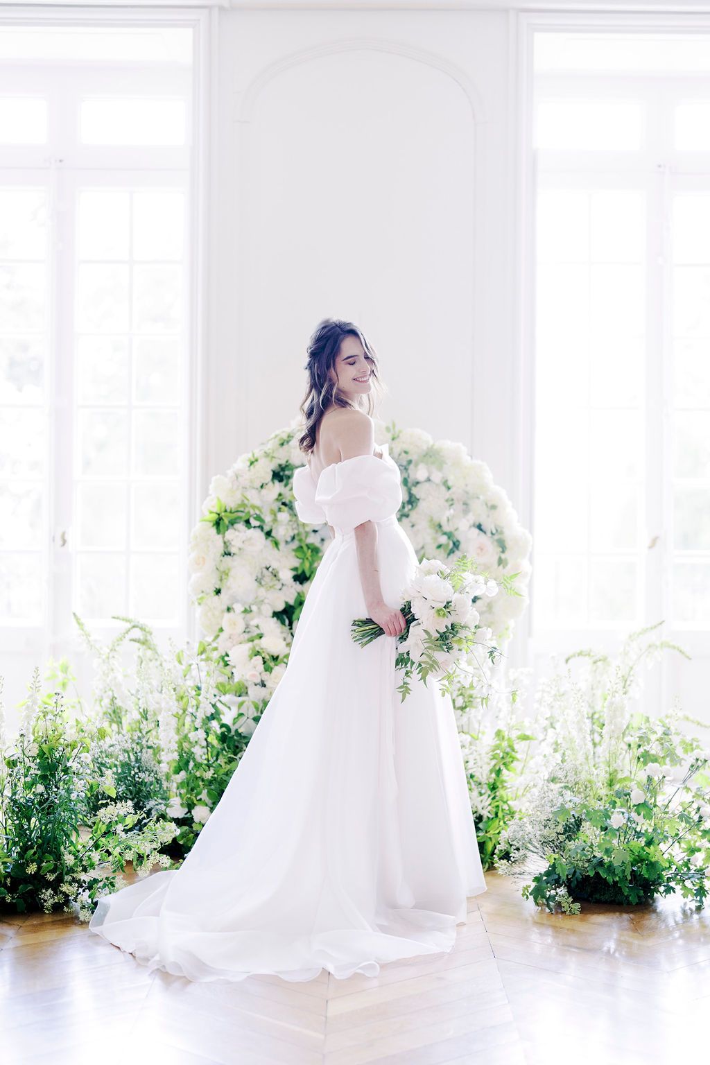 Inspiration : Gaïa - Un mariage au château de Champ-Renard - mariage vert et blanc