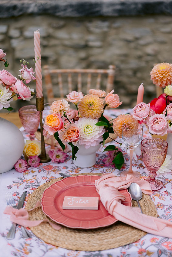 Inspiration : Chamade - Un mariage coloré à La Bastide Neuve