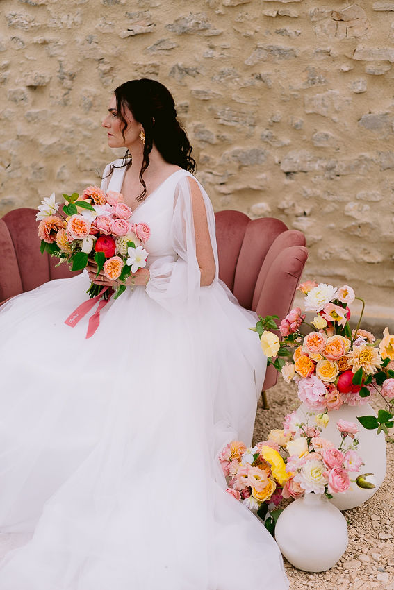 Inspiration : Chamade - Un mariage coloré à La Bastide Neuve