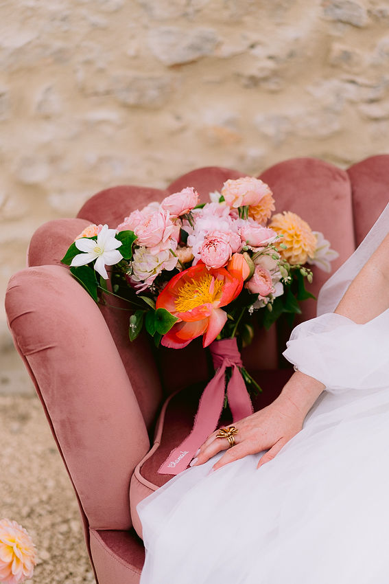 Inspiration : Chamade - Un mariage coloré à La Bastide Neuve