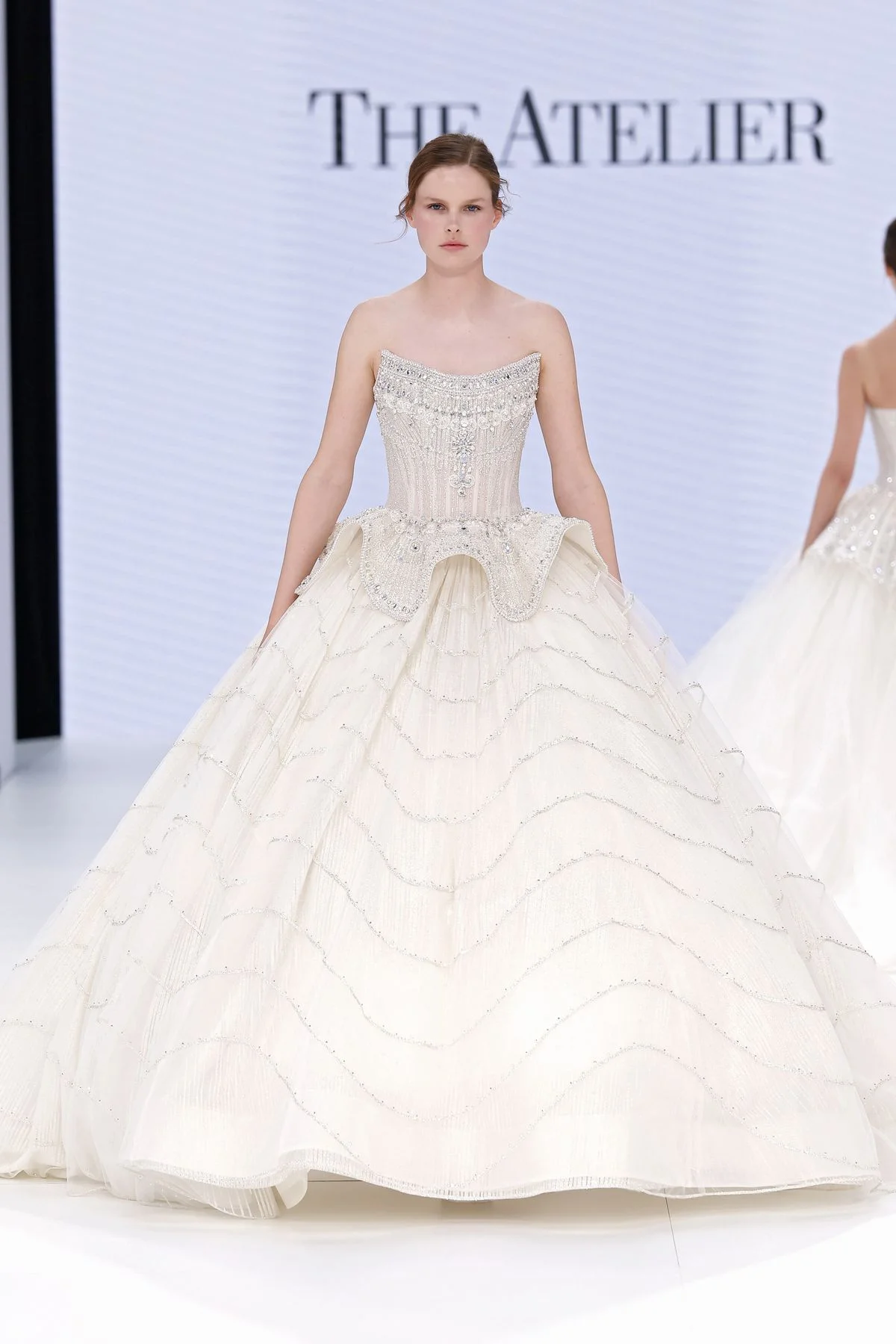 robe de mariée avec corset "coquillage"