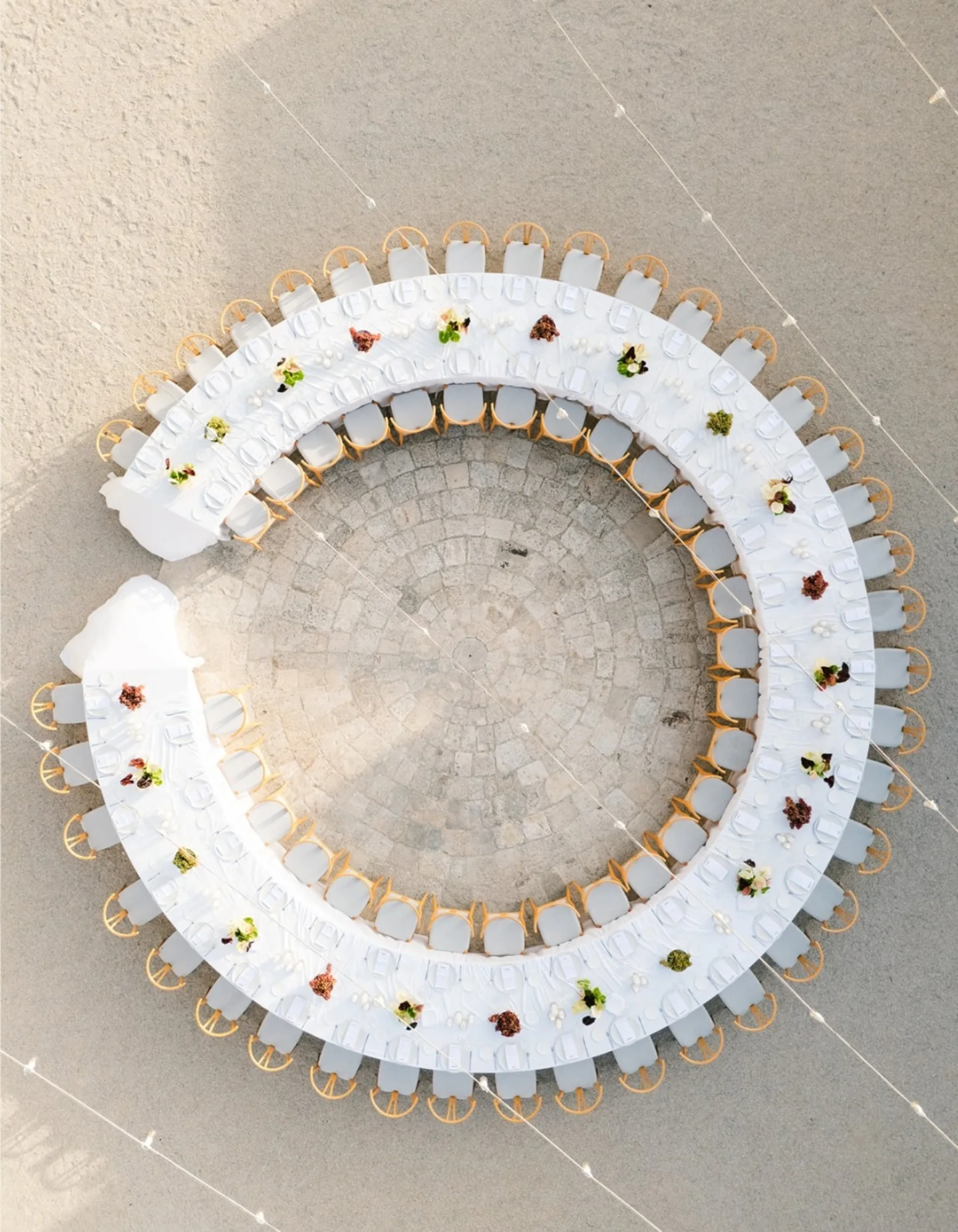 table de mariage en rond