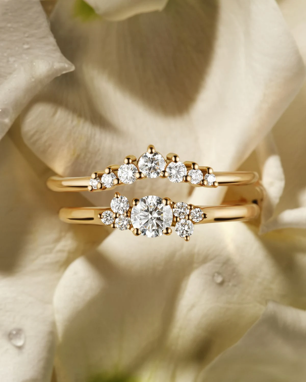 alliance mariage et bague de fiançailles gemmyo