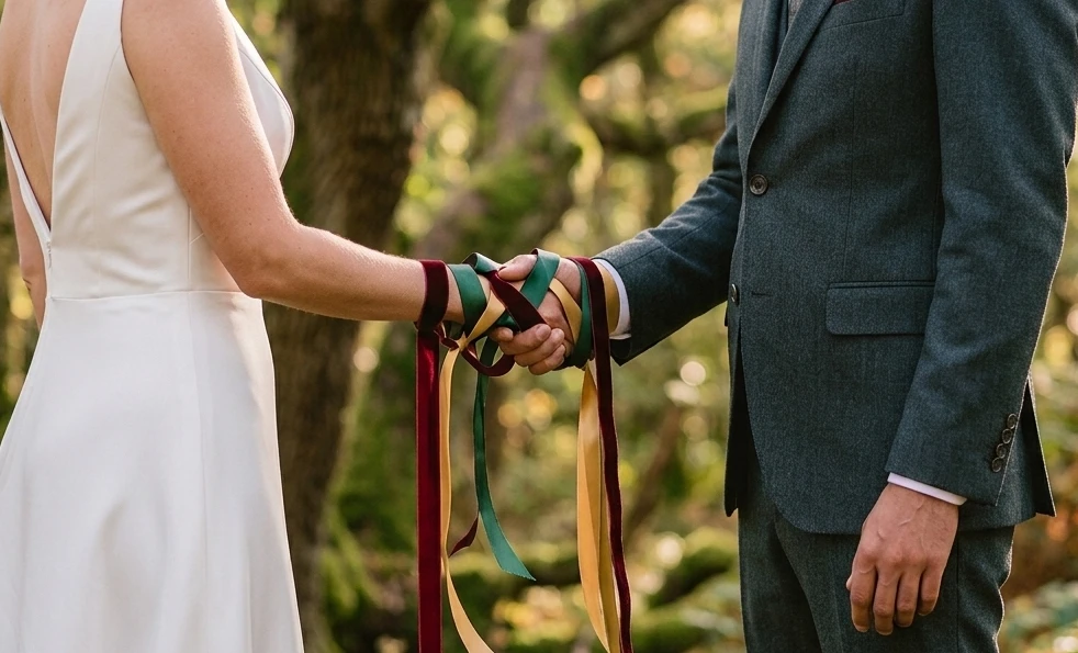 Rituel des rubans (Handfasting) : Guide complet pour votre mariage la&iuml;que