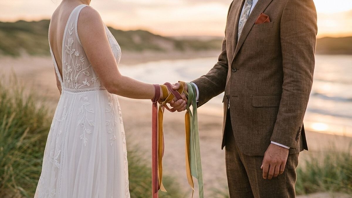 Rituel des rubans (Handfasting) : Guide complet pour votre mariage la&iuml;que